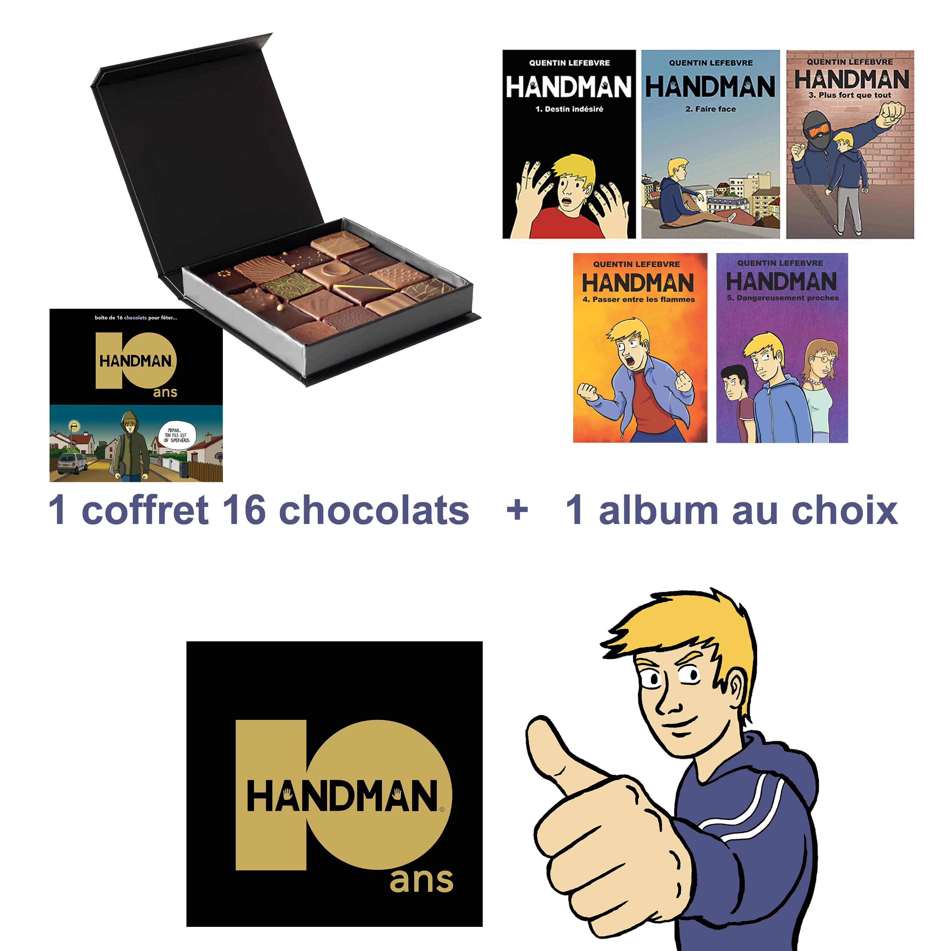 Coffret 16 chocolats + 1 album