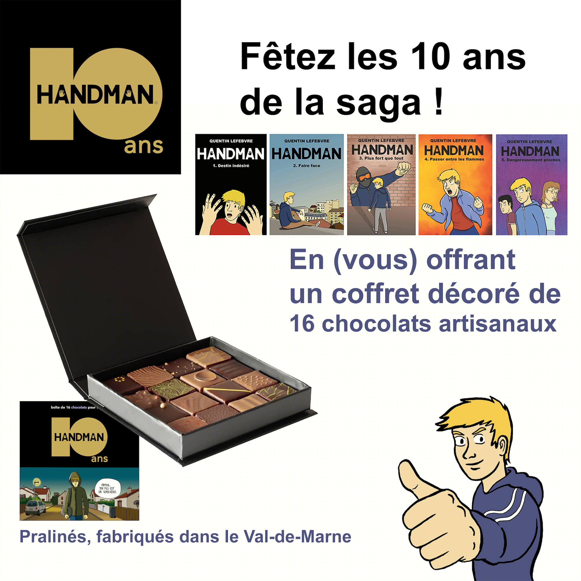 Coffret 16 chocolats (10 ans)